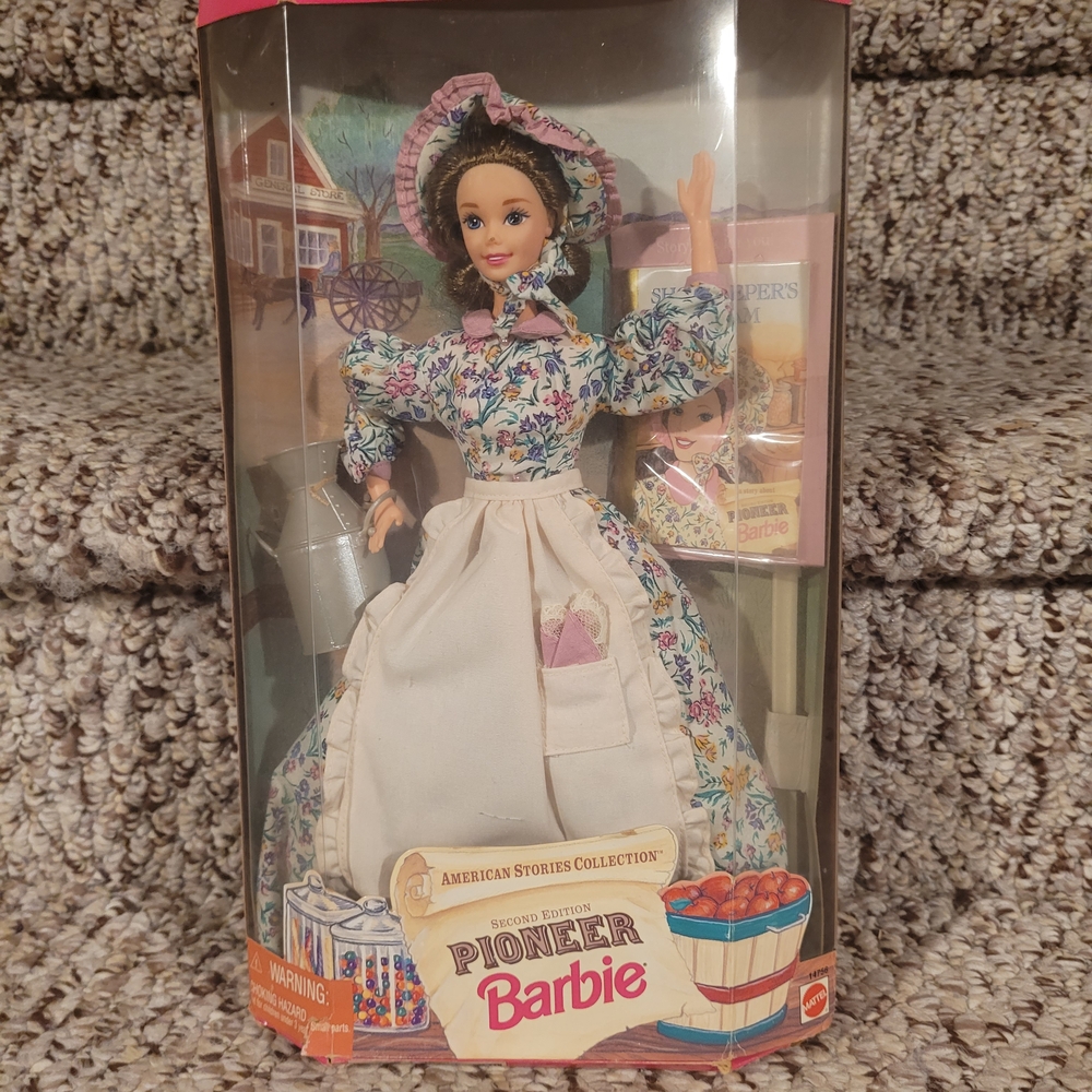 Barbie American Stories Pioneer Doll in Pink Packaging